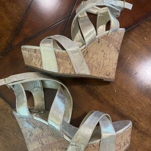 Guess Gold Wedges with Elegant Design